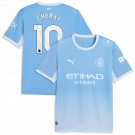 adult & kids Manchester City Soccer Uniform 10 Rayan Cherki Jersey 2627 Home Activewear Blue Shirt