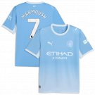 adult & kids Manchester City Soccer Uniform 7 Omar Marmoush Jersey 2627 Home Activewear Blue Shirt