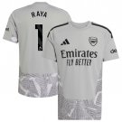 adult & kids Arsenal Soccer Uniform 1 David Raya Jersey 2627 Goalkeeper Activewear Grey Shirt