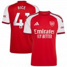 adult & kids Arsenal Soccer Uniform 41 Declan Rice Jersey 2627 Home Activewear Red Shirt
