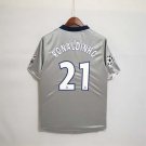 adult & kids Paris Saint-Germain Soccer Uniform 21 Ronaldinho Jersey Retro 00/01 Away Shirt Grey