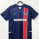 adult & kids Paris Saint-Germain Soccer Uniform Blank Jersey Retro 02/03 Home Activewear Navy Shirt