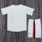 youth Paris Saint-Germain Soccer Uniform suit Blank Jersey set Retro 02/03 kids Away White kit