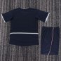 youth Paris Saint-Germain Soccer Uniform suit Blank Jersey set Retro 02/03 kids Home Navy kit