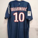 adult unisex Paris Saint-Germain Soccer Uniform 10 Zlatan Ibrahimović Jersey Retro 12/13 Home Navy