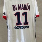 adult unisex Paris Saint-Germain Soccer Uniform 11 Di María Jersey Retro 15/16 Away Shirt White