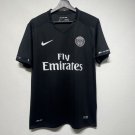 adult unisex Paris Saint-Germain Soccer Uniform Blank Jersey Retro 15/16 Third Activewear Black