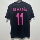 adult unisex Paris Saint-Germain Soccer Uniform 11 Di María Jersey Retro 15/16 Third Shirt Black