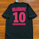 adult Paris Saint-Germain Soccer Uniform 10 Zlatan Ibrahimović Jersey Retro 15/16 Third Shirt Black