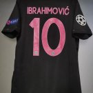 adult Paris Saint-Germain Soccer Uniform 10 Zlatan Ibrahimović Jersey Retro 15/16 Third Shirt Black