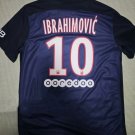 adult unisex Paris Saint-Germain Soccer Uniform 10 Zlatan Ibrahimović Jersey Retro 16/17 Home Navy