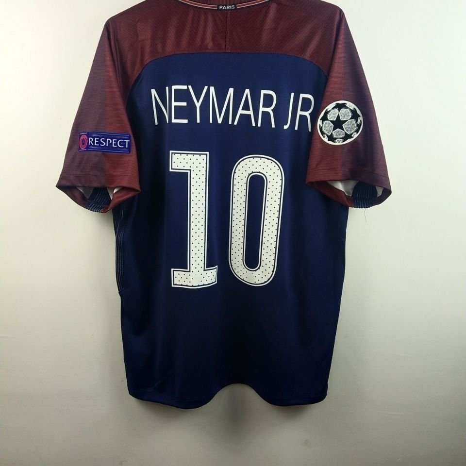 adult unisex Paris Saint-Germain Soccer Uniform 10 Neymar Jr Jersey Retro 17/18 Home Activewear Navy