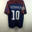 adult unisex Paris Saint-Germain Soccer Uniform 10 Neymar Jr Jersey Retro 17/18 Home Activewear Navy