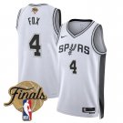adult & youth San Antonio Spurs Basketball Uniform 4 DE'AARON FOX Jersey 2026 Finals White Shirt