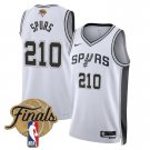 adult & youth San Antonio Spurs Basketball Uniform #210 Jersey 2026 Finals Activewear White Shirt