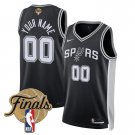 adult & youth San Antonio Spurs Basketball Uniform 00 Custom name number Jersey 2026 Finals Black