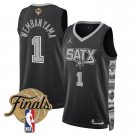 adult & youth San Antonio Spurs Uniform 1 VICTOR WEMBANYAMA Jersey 2026 Finals Black Statement