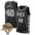 adult & youth San Antonio Spurs Uniform 40 HARRISON BARNES Jersey 2026 Finals Black Statement