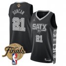adult & youth San Antonio Spurs Uniform 21 TIM DUNCAN Jersey 2026 Finals Shirt Black Statement