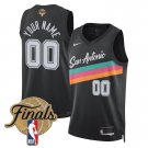 adult & youth San Antonio Spurs Uniform 00 Custom name number Jersey 2026 Finals Shirt Black City
