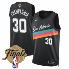 adult & youth San Antonio Spurs Uniform 30 Julian Champagnie Jersey 2026 Finals Shirt Black City