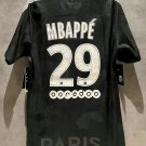 adult unisex Paris Saint-Germain Soccer Uniform 29 Kylian Mbappé Jersey Retro 17/18 Away Black