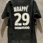 adult unisex Paris Saint-Germain Soccer Uniform 29 Kylian Mbapp&Atilde;&copy; Jersey Retro 17/18 Away Black