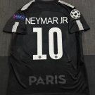 adult unisex Paris Saint-Germain Soccer Uniform 10 Neymar Jr Jersey Retro 17/18 Away Shirt Black