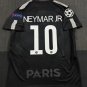adult unisex Paris Saint-Germain Soccer Uniform 10 Neymar Jr Jersey Retro 17/18 Away Shirt Black