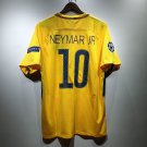 adult unisex Paris Saint-Germain Soccer Uniform 10 Neymar Jr Jersey Retro 17/18 Third Shirt Yellow