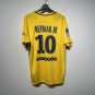 adult unisex Paris Saint-Germain Soccer Uniform 10 Neymar Jr Jersey Retro 17/18 Third Shirt Yellow