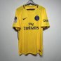 adult unisex Paris Saint-Germain Soccer Uniform 9 Edinson Cavani Jersey Retro 17/18 Third Yellow