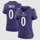 women's Baltimore Ravens Uniform 0 Roquan Smith Jersey 2026 new Stitched Activewear Purple Shirt