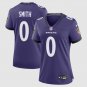 women's Baltimore Ravens Uniform 0 Roquan Smith Jersey 2026 new Stitched Activewear Purple Shirt