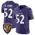 adult & youth,toddler Ravens Uniform 52 Ray Lewis Jersey 2026 new Stitched Activewear Purple Shirt