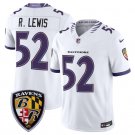 adult & youth,toddler Ravens Uniform 52 Ray Lewis Jersey 2026 new Stitched Activewear White Shirt