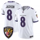 adult & youth,toddler Ravens Uniform 8 Lamar Jackson Jersey 2026 new Stitched Activewear White