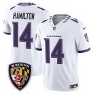 adult & youth,toddler Ravens Uniform 14 Kyle Hamilton Jersey 2026 new Stitched Activewear White