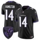 adult & youth,toddler Ravens Uniform 14 Kyle Hamilton Jersey 2026 new Stitched Activewear Black