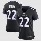 women's Baltimore Ravens Uniform 22 Derrick Henry Jersey 2026 new Stitched Activewear Black Shirt