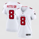 women's Atlanta Falcons Uniform 8 Kyle Pitts Sr. Jersey 2026 new Stitched Activewear White Shirt
