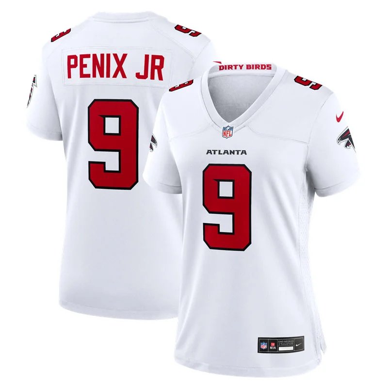 women's Atlanta Falcons Uniform 9 Michael Penix Jr. Jersey 2026 new Stitched Activewear White Shirt