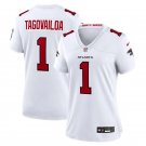 women's Atlanta Falcons Uniform 1 Tua Tagovailoa Jersey 2026 new Stitched Activewear White Shirt
