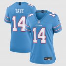 women's Tennessee Titans Uniform 14 Carnell Tate Jersey 2026 Draft Stitched Activewear Blue Shirt