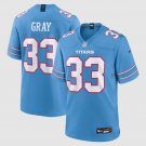 adult & youth,toddler Titans Uniform 33 Cedric Gray Jersey 2026 new Stitched Activewear Blue Shirt