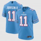 adult & youth,toddler Titans Uniform 11 Jermaine Johnson II Jersey 2026 new Stitched Activewear Blue