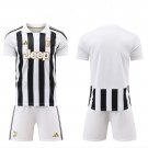 adult & kids Juventus Soccer Uniform suit Blank Jersey set 2627 Home Activewear White Shirt kit