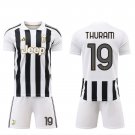 adult & kids Juventus Soccer Uniform suit 19 Khephren Thuram Jersey set 2627 Home Shirt White kit