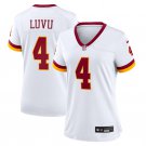 women's Washington Commanders Uniform 4 Frankie Luvu Jersey 2026 new Stitched Activewear White