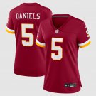 women's Washington Commanders Uniform 5 Jayden Daniels Jersey 2026 new Stitched Shirt Burgundy